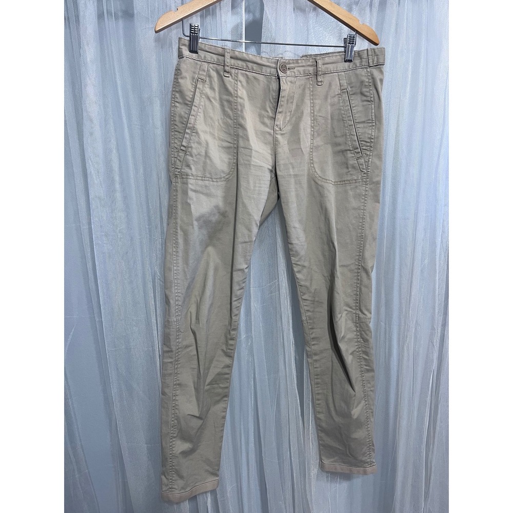 Calvin Klein Jeans Womens Size 28/6 Tan Utility Slim Cargo Pants Khaki Moto Seam